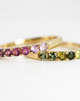 Ombre Ring Band in 14k Solid Gold