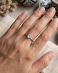 Rainbow Moonstone 14k Gold Ring - Melt'm Jewelry