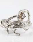 Salt and Pepper Diamond Twig Ring - Melt'm Jewelry