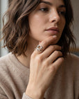 Salt and Pepper Diamond Twig Ring - Melt'm Jewelry