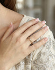 Square Pave Diamond Ring 14k Gold - Melt'm Jewelry