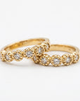 Gold Diamond Huggies (SINGLE or PAIR)