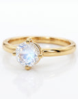 Rainbow Moonstone 14k Gold Ring - Melt'm Jewelry