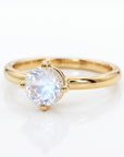 Rainbow Moonstone 14k Gold Ring