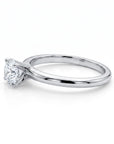 0.25ct Diamond Solitaire Ring 14K Solid White Gold