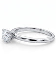 0.25ct Diamond Solitaire Ring 14K Solid White Gold - Melt'm Jewelry