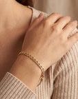 Thick Curb Chain Bracelet, Gold Filled or Sterling Silver - Melt'm Jewelry