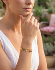 Gold Thick Chain Bracelet, Gold Layering Bracelet - Melt'm Jewelry
