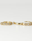 Gold Diamond Huggies (SINGLE or PAIR)