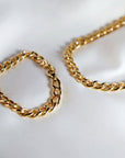 7.5mm Thick Gold Filled Curb Chain Bracelet - Melt'm Jewelry