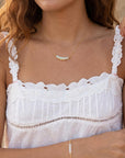 Genuine Welo Opal Bar Necklace - Melt'm Jewelry