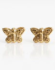 Butterfly Stud Earrings 14k Gold - Melt'm Jewelry