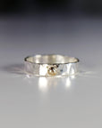14k Gold Dot Stacking Gold Ball Ring - Mixed Metal Ring - Melt'm Jewelry