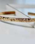 Open Cuff Message Bracelet Gold Filled or Sterling Silver Silver - Melt'm Jewelry