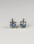 Blue Montana Sapphire Earrings in 14k Gold - Melt'm Jewelry