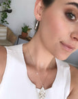 Lightweight 1 Inch Silver Hoop Earrings - Melt'm Jewelry