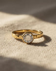 Bezel Natural Diamond Ring in 14k Gold - Melt'm Jewelry