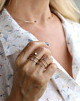 14k Gold London Blue Topaz Wrap Around Ring - Melt'm Jewelry