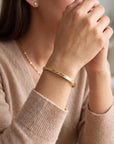 Custom Handwriting Cuff, 4mm Gold Filled Bracelet, Actual Handwriting Engraving, Personalized Memorial Jewelry
