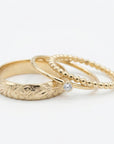 Art Nouveau Romantic Floral Wedding Band Ring Art Nouveau Romantic - Melt'm Jewelry