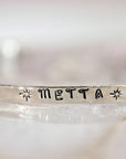 METTA Prayer Cuff Bracelet, Meaningful Jewelry - Melt'm Jewelry