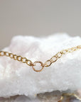 Thick Gold Filled Curb Chain Karma Open Circle Necklace - Melt'm Jewelry