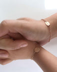 Mother Daughter Initial Bracelet Set - Melt'm Jewelry