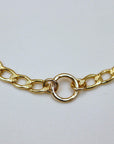 Thick Gold Filled Curb Chain Karma Open Circle Necklace - Melt'm Jewelry