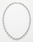 Sterling Silver Puffy Mariner Chain Necklace | Unisex Anchor Link, Modern Everyday Style - Melt'm Jewelry