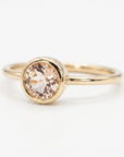 14k Gold Blush Morganite Ring - Melt'm Jewelry