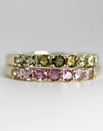 Ombre Ring Band in 14k Solid Gold - Melt'm Jewelry