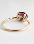Color Change Sapphire Ring 14K Gold, East West Oval Lab Grown Sapphire Ring, Purple Sapphire Engagement Ring, Alternative Bridal Ring - Melt'm Jewelry