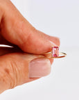 14k Gold Pink Tourmaline Ring - Melt'm Jewelry