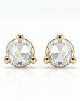 Rose Cut Diamond Earrings in 14k Gold - Melt'm Jewelry