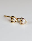 Rose Cut Diamond Earrings in 14k Gold - Melt'm Jewelry