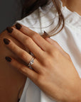 Marquise Aquamarine Ring, 14k Gold Aquamarine Engagement Ring - Melt'm Jewelry