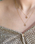 Personalized Layered Rose Gold Necklaces, Set of Two - Melt'm Jewelry