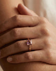 14k Solid Gold Square Ametrine Ring - Melt'm Jewelry