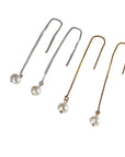 Freshwater Pearl Chain Earrings in Gold Filled, Solid Gold or Sterling Silver - Melt'm Jewelry