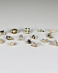 Dolphin Flat Back Earrings 14k Gold (SINGLE OR PAIR) - Melt'm Jewelry