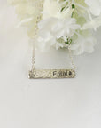 Personalized Gold or Sterling Silver Bar Necklace - Melt'm Jewelry
