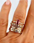 14k Gold Pink Tourmaline Ring - Melt'm Jewelry