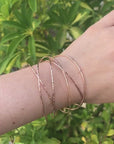 Criss Cross Cuff Bracelet, Multi Layered Open Bangle Bracelet