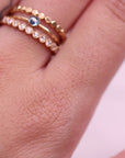 Floral Wedding Band Solid 14k Gold, Thick Wedding Ring