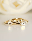Gold Initial Ring