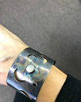 Crescent Moon Bracelet , Statement Cuff