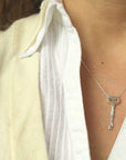Old Times Skeleton Key Necklace