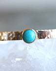 Moonstone Hammered Gold Cuff Bracelet, Gold Filled Celestial Bracelet