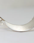 Sterling Silver Crescent Moon Earrings, Moon Goddess Earrings