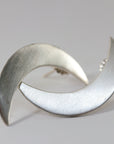 Sterling Silver Crescent Moon Earrings, Moon Goddess Earrings